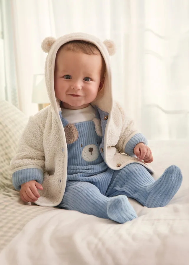 Mayoral 2448 052 - Sky Reversible Shearling Coat