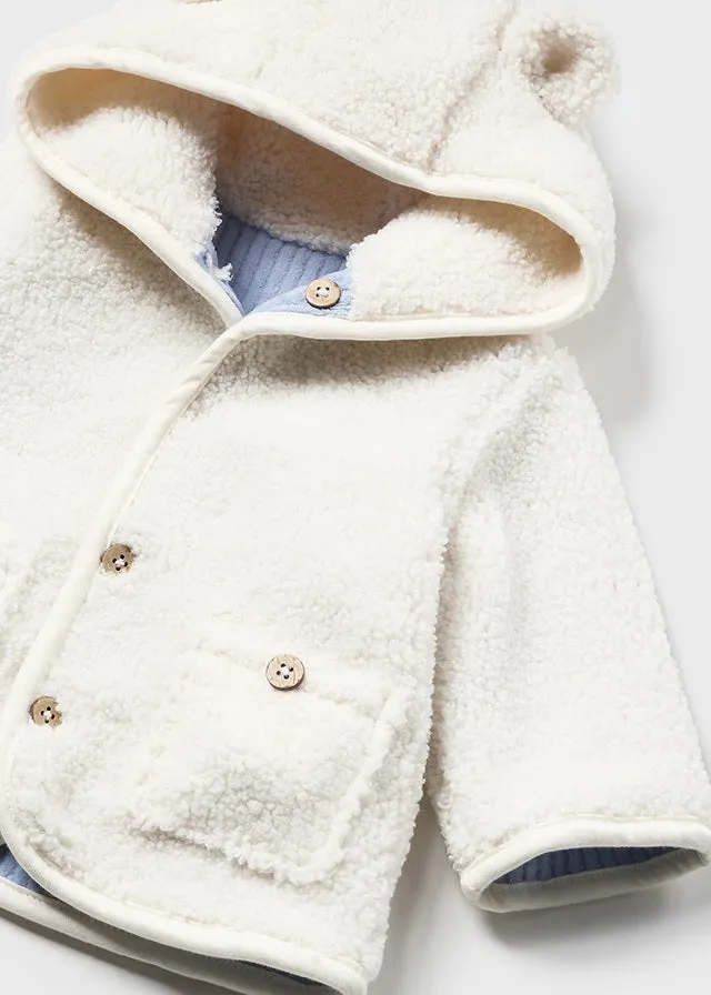 Mayoral 2448 052 - Sky Reversible Shearling Coat