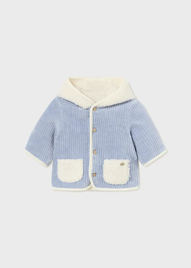 Mayoral 2448 052 - Sky Reversible Shearling Coat