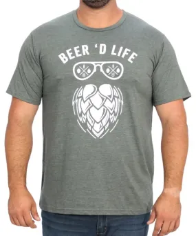 Mens Printed Beer'd Life Tee
