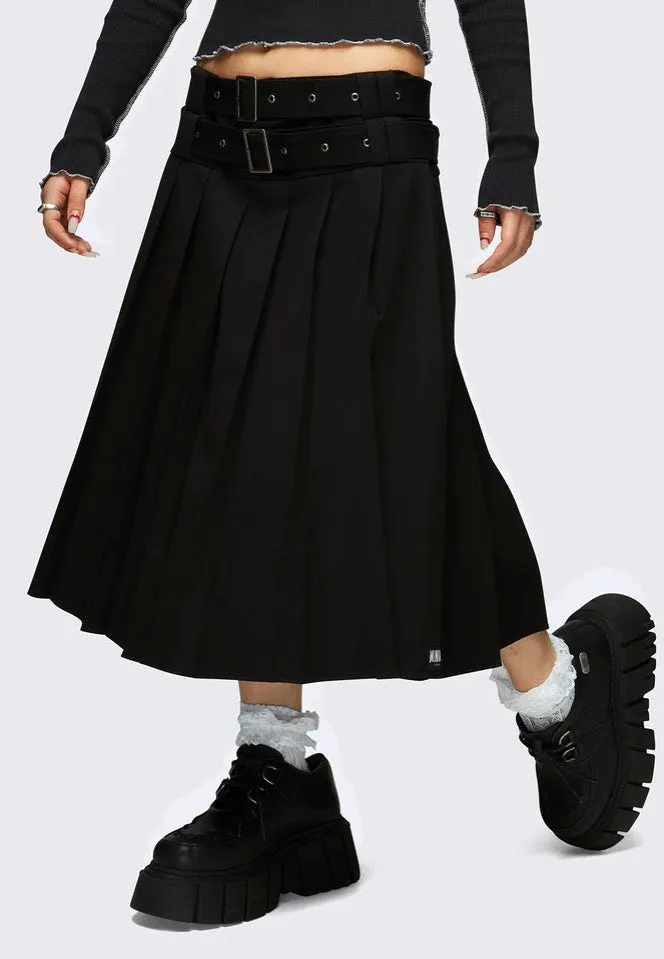 Minga London - Thalia Midi Black - Skirt
