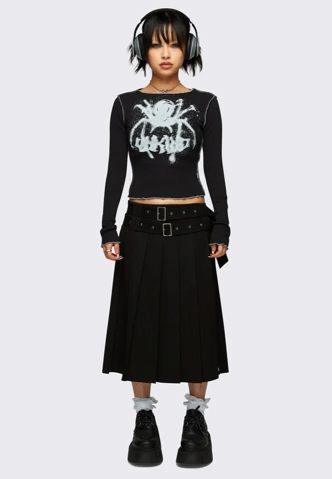 Minga London - Thalia Midi Black - Skirt
