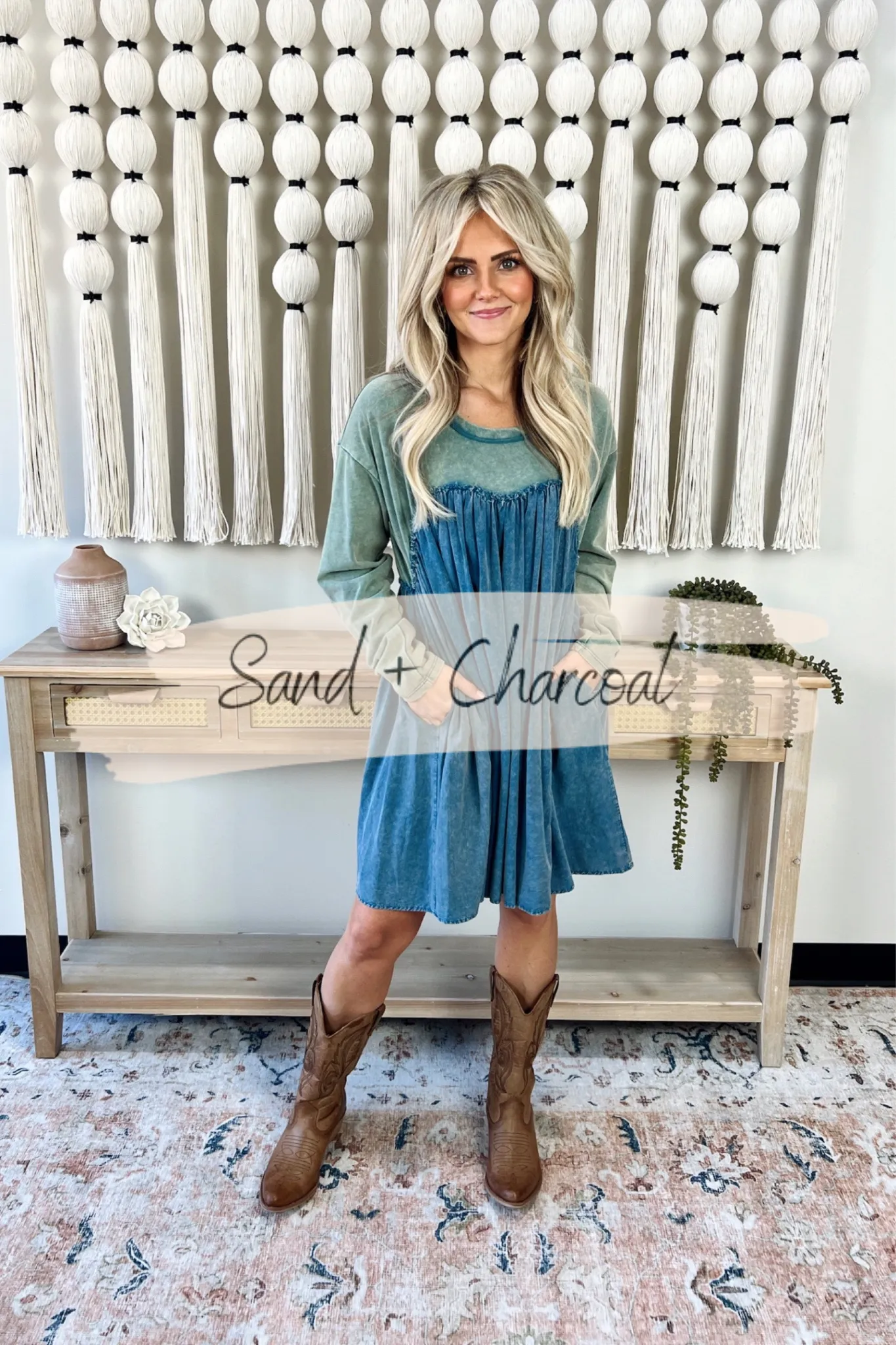 Monica French Terry Flare Dress