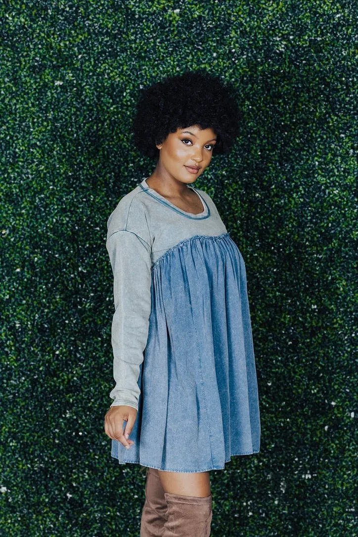 Monica French Terry Flare Dress