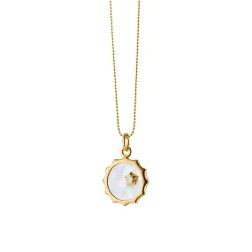 Mother of Pearl "Happiness" Sun and Star Charm