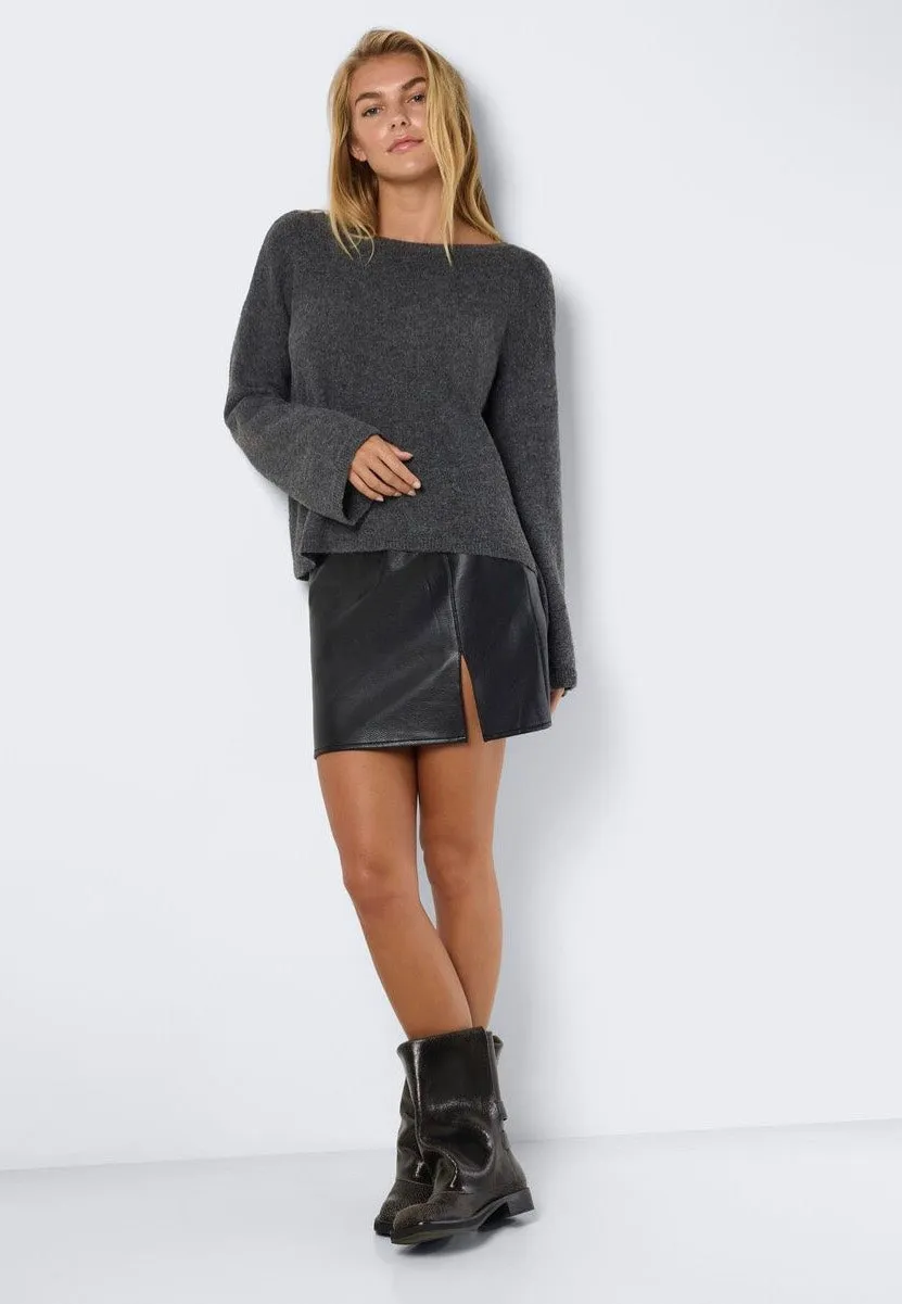 Noisy May - Eileen Clara Penny Slit Black - Skirt