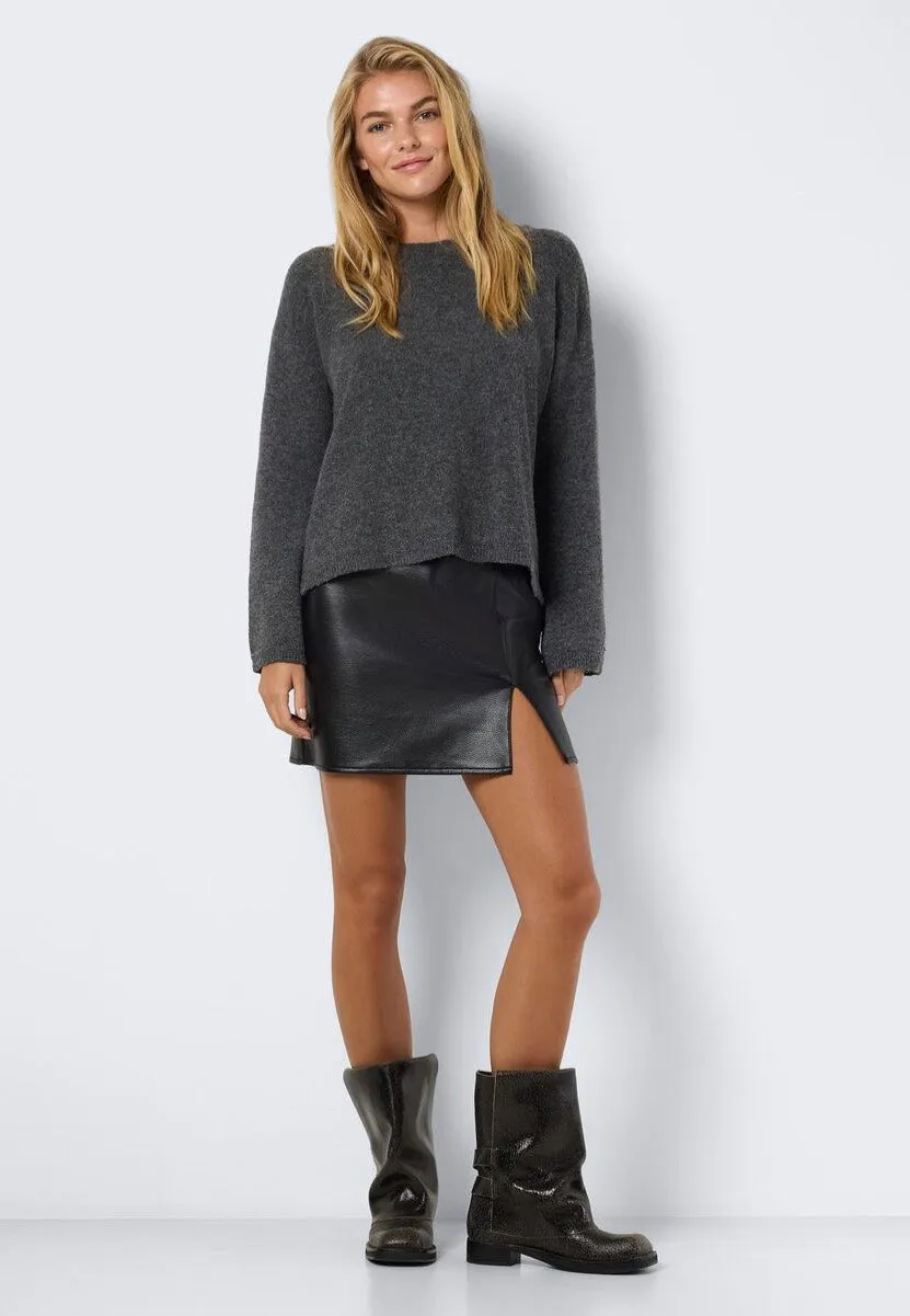 Noisy May - Eileen Clara Penny Slit Black - Skirt