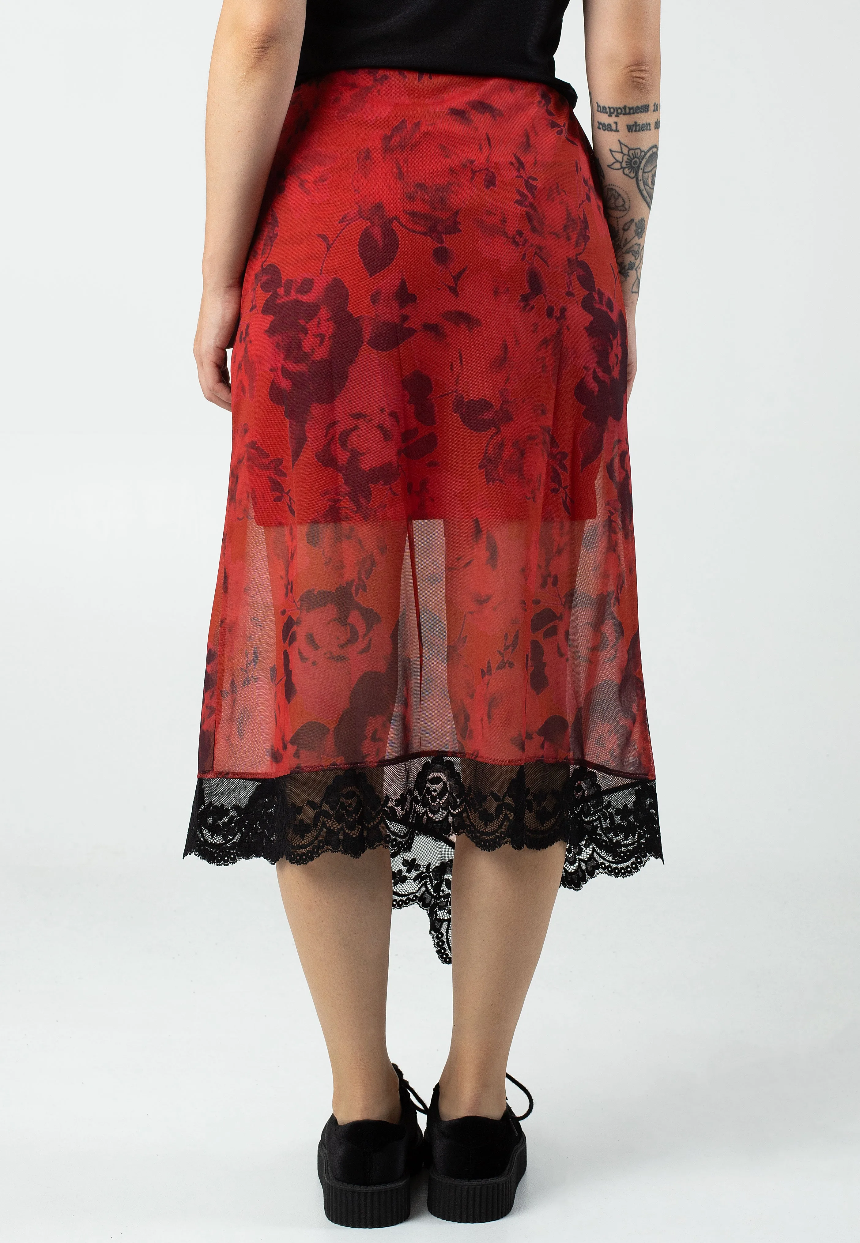 Noisy May - Kitty Mesh Lace Black - Skirt