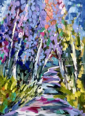 Paradise pathway Jacaranda - art print