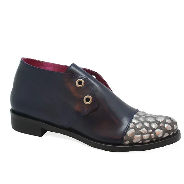 Pardon Moi -Blue/Silver Hexagon Last pairs 38 and 40!