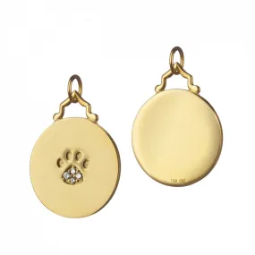 Paw Print Diamond Charm
