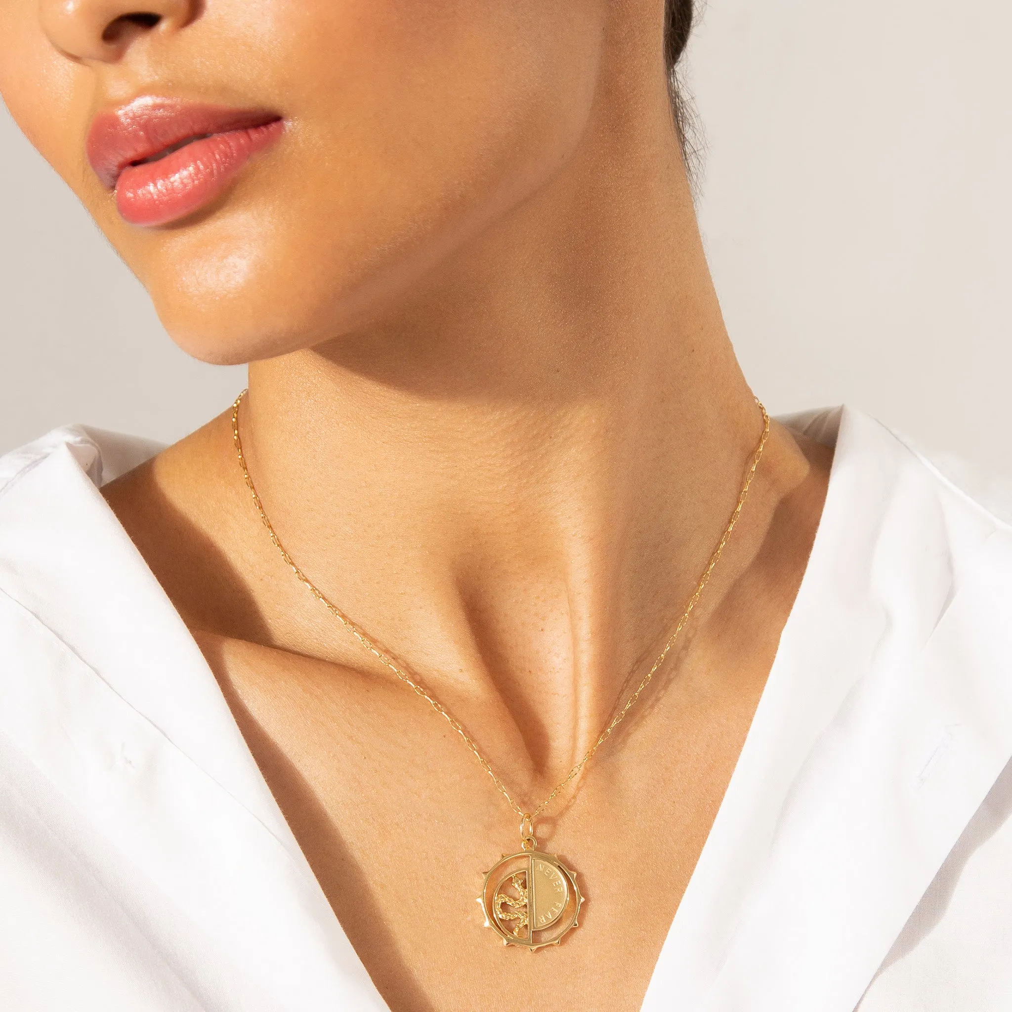 "Never Fear" Snake Medallion