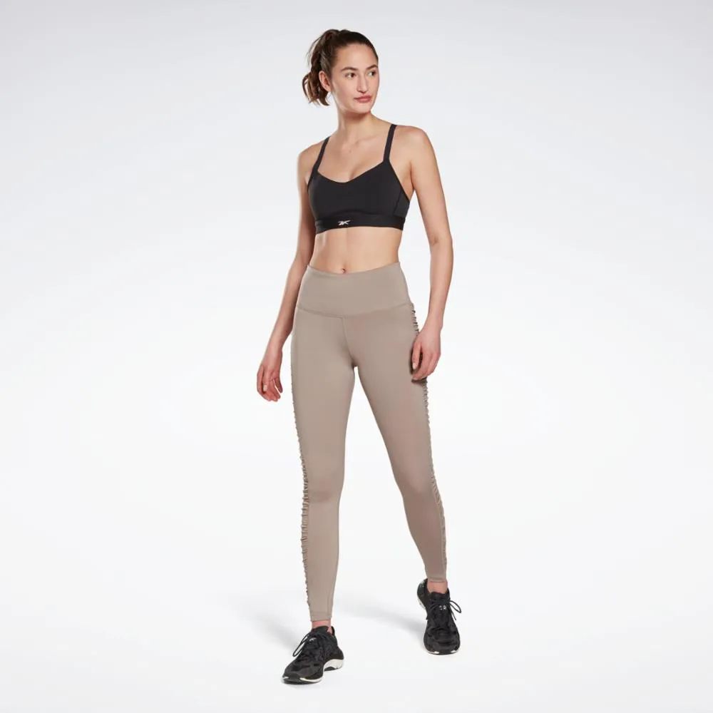 Reebok Apparel Women Bold High-Waisted Ruched Leggings BOUGRY