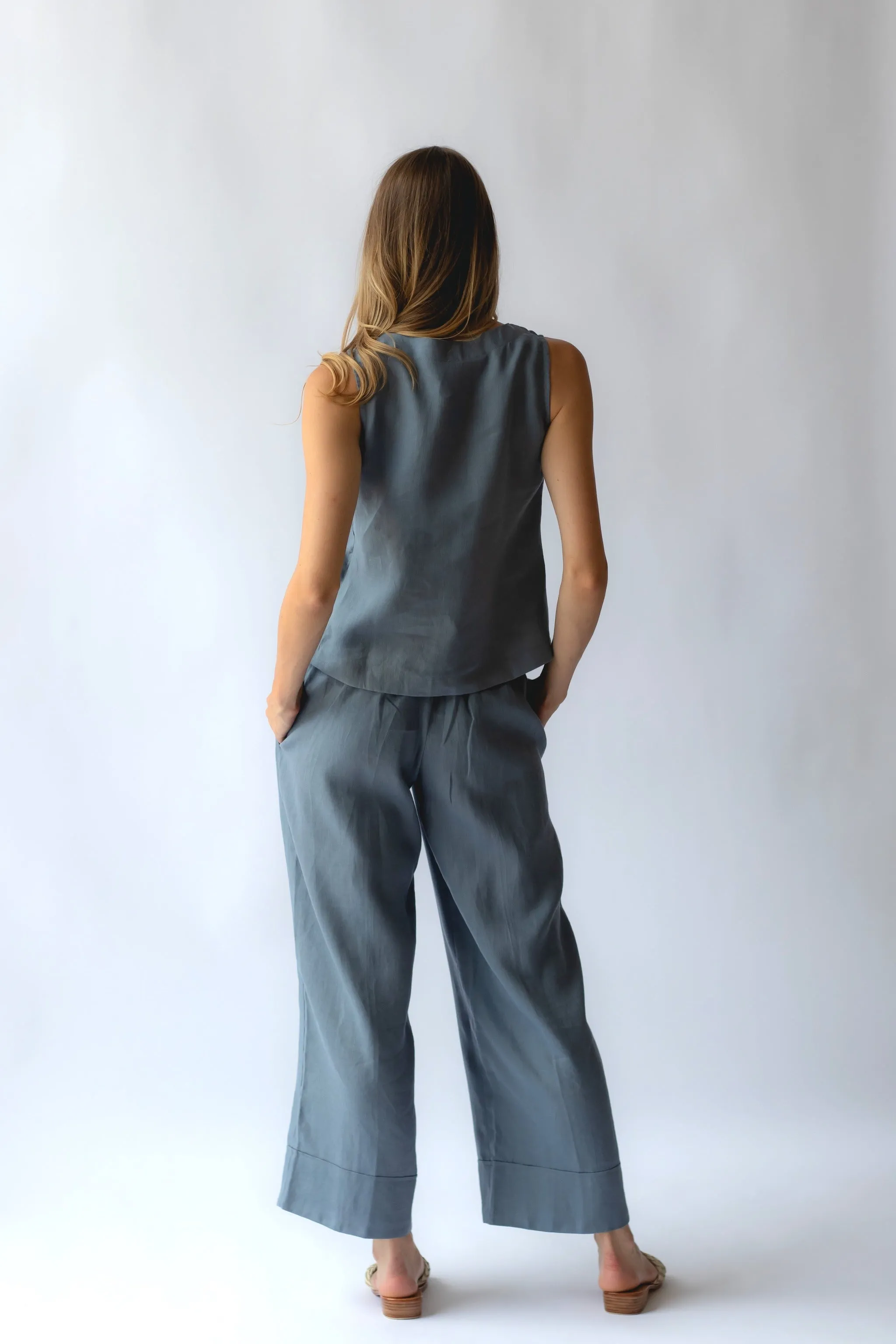 Shell Linen Top Steel