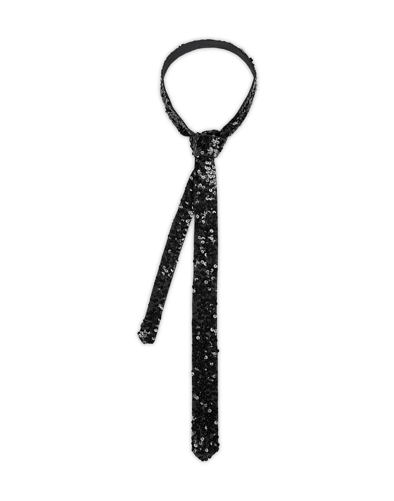 Skinny Sequin Tie