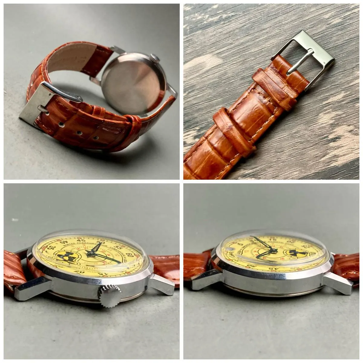 Soviet Wristwatch Pobeda Vintage 1970s Manual Men's 33mm