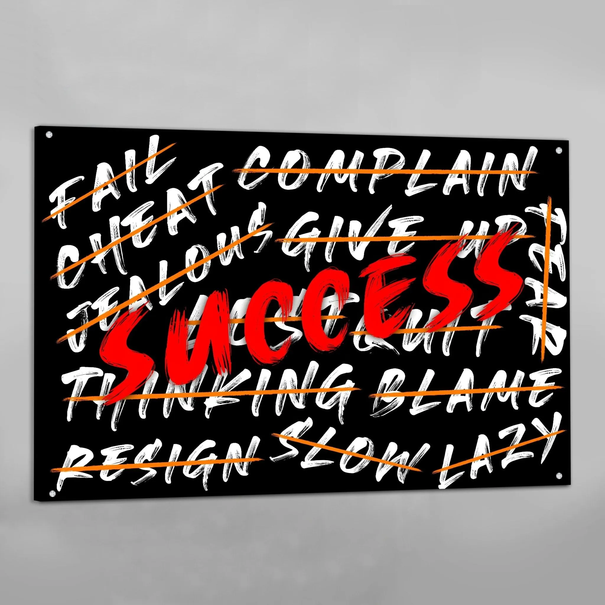 Success Canvas Wall Art