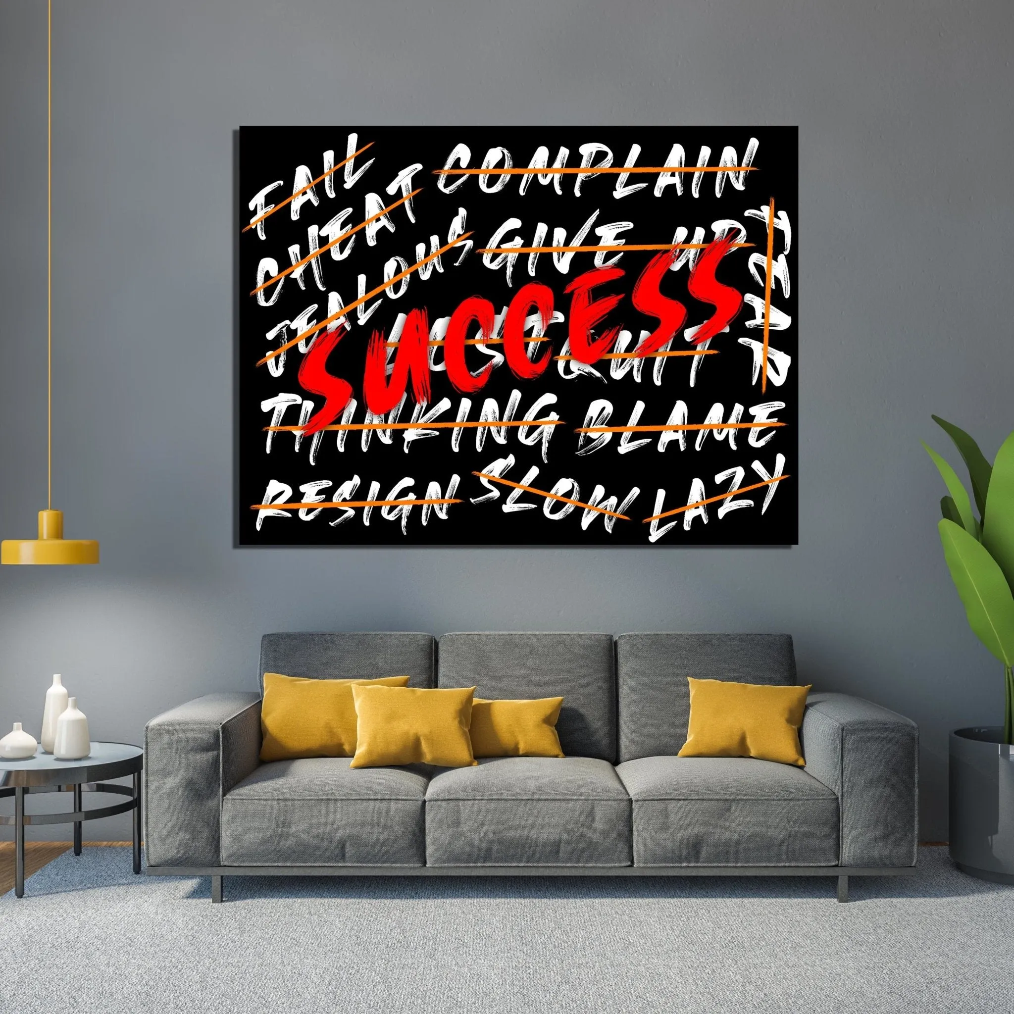 Success Canvas Wall Art