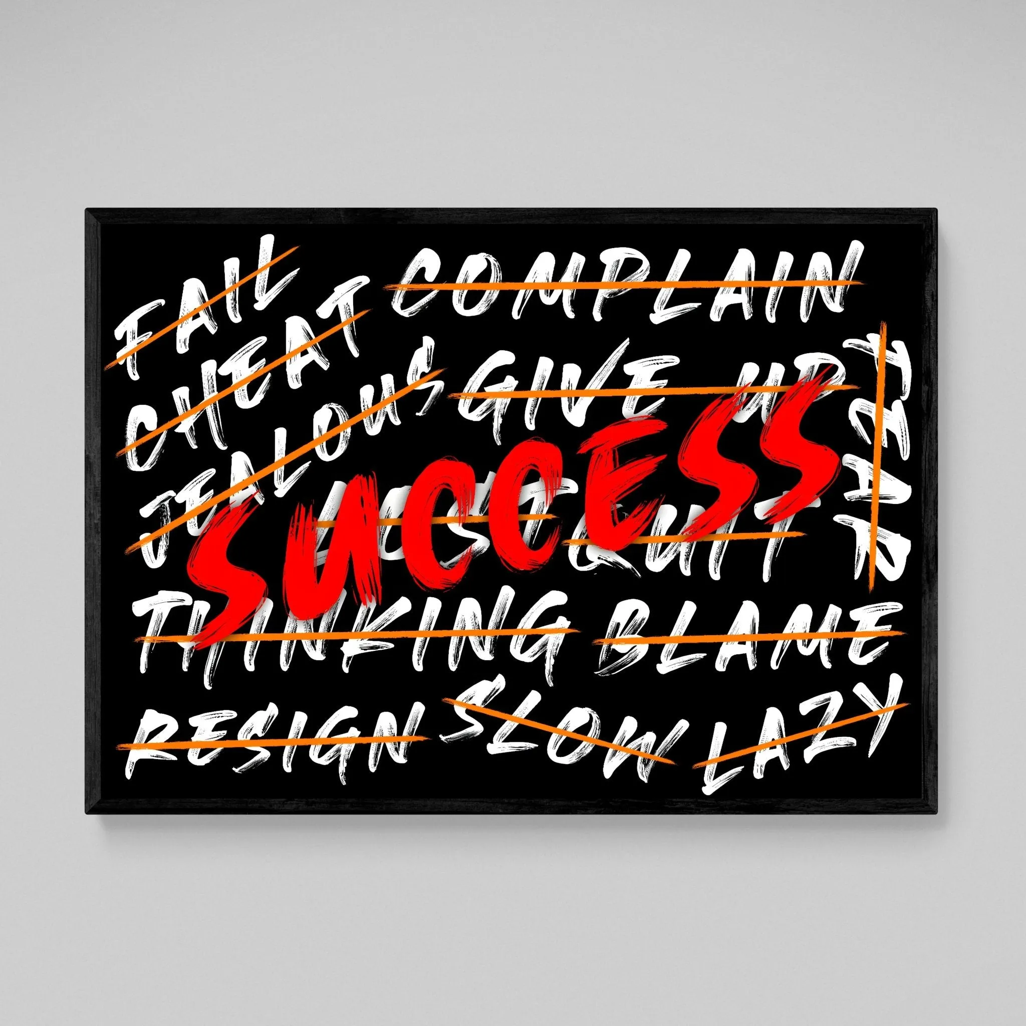 Success Canvas Wall Art