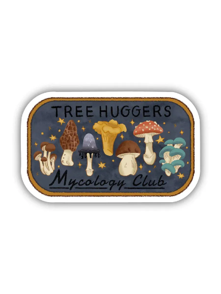 Tree Hugger Mycology Club Sticker