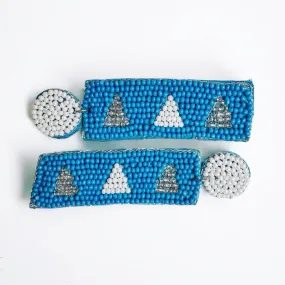 Tri Delt Beaded Earrings~Clearance
