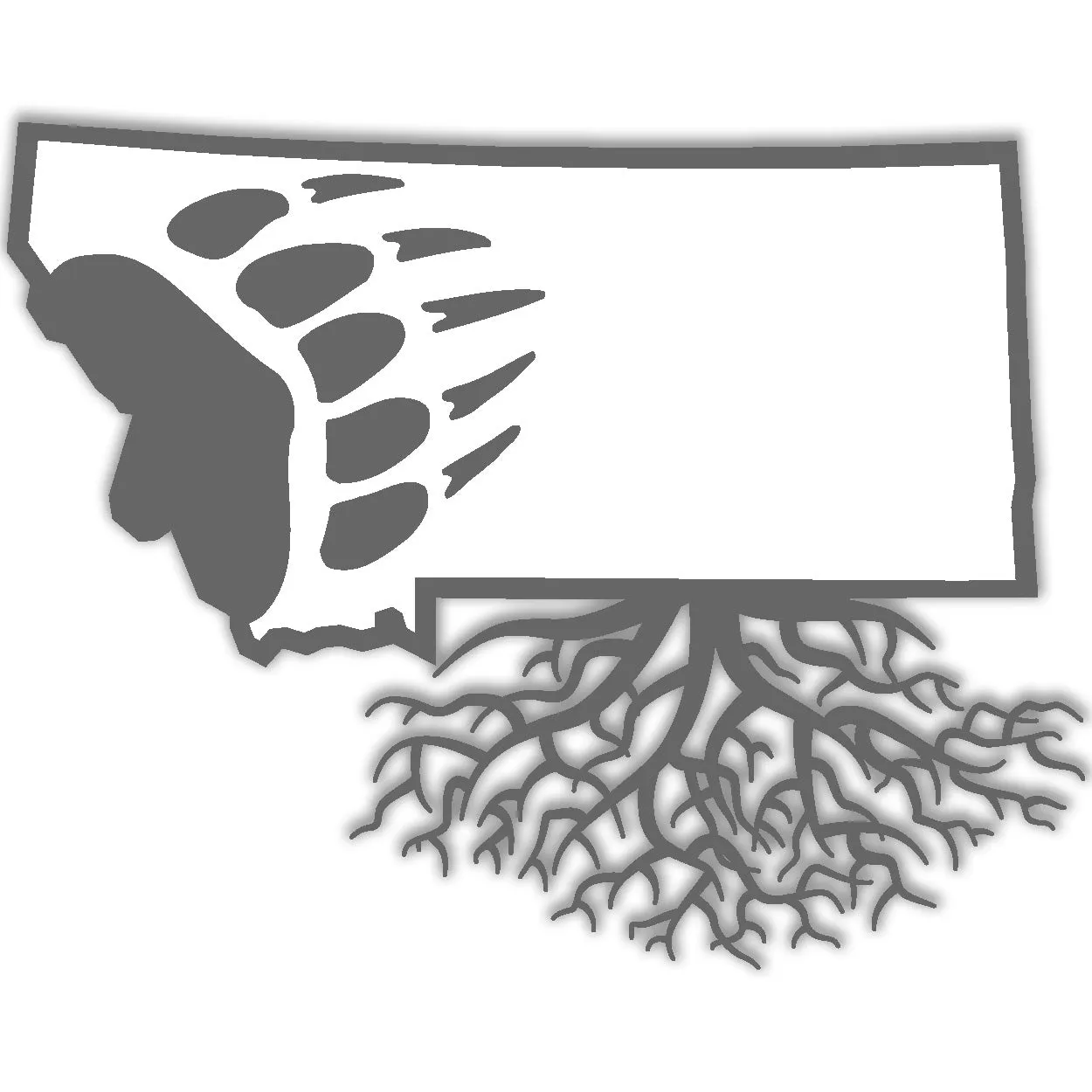 UM Griz Paw Decal