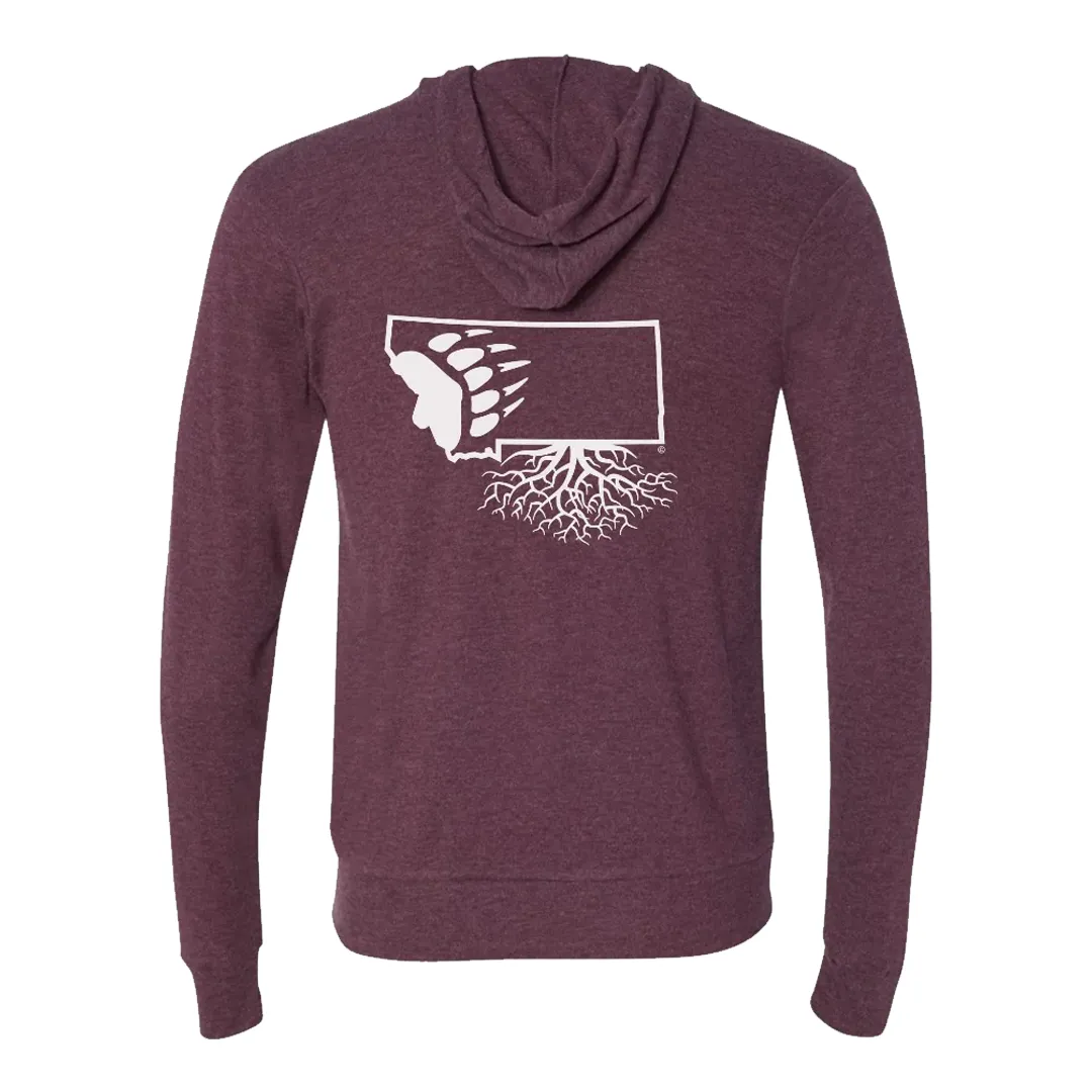 UM Griz Paw Lightweight Full-Zip Hoodie (Unisex)