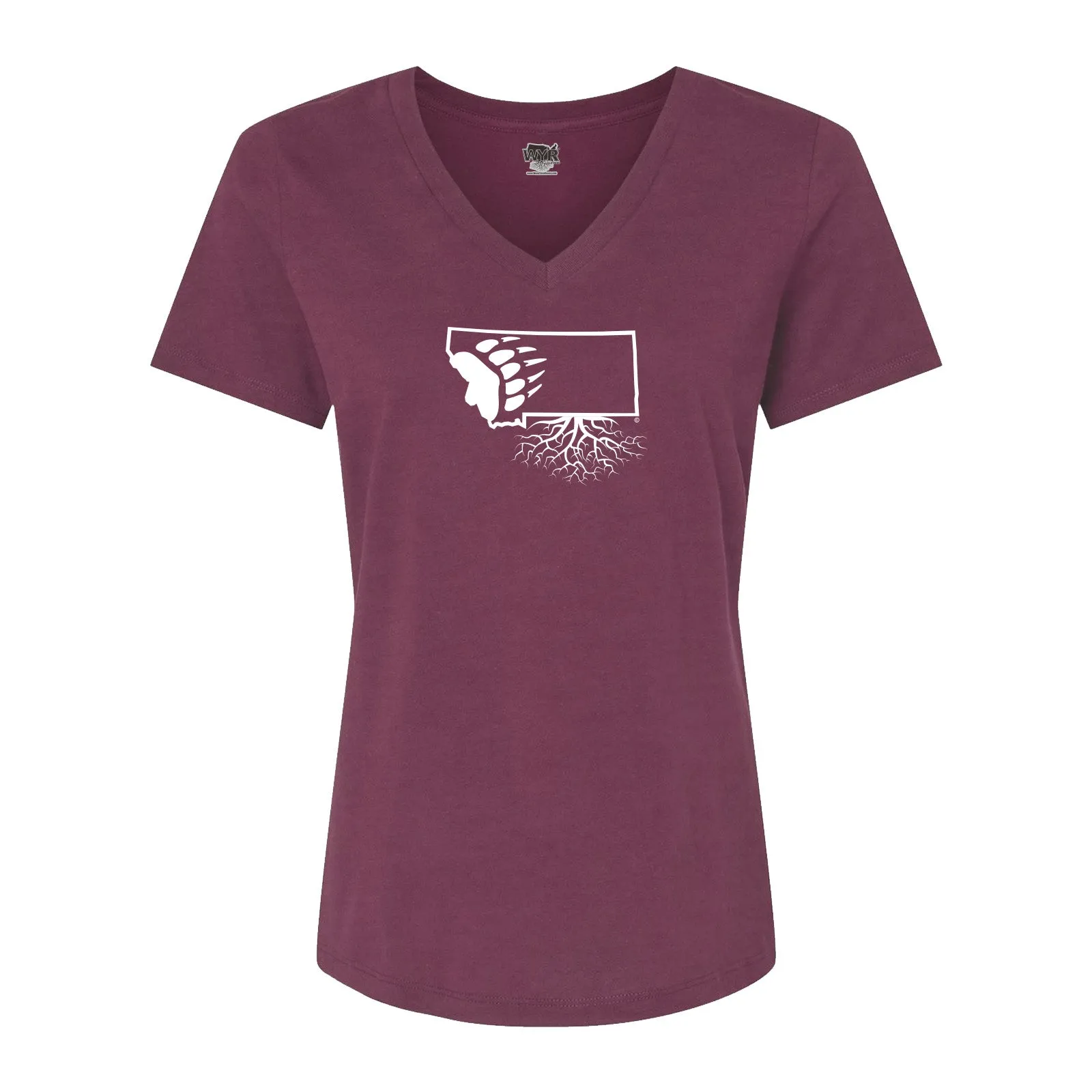 UM Griz Paw Women's V-Neck Tee