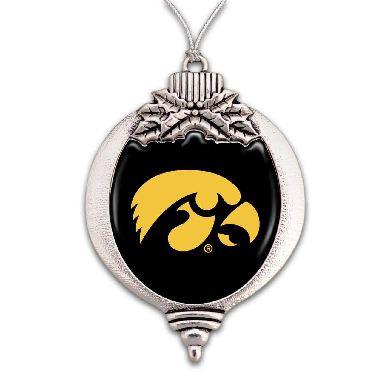 University of Iowa Hawkeyes Christmas Ornament Crystal