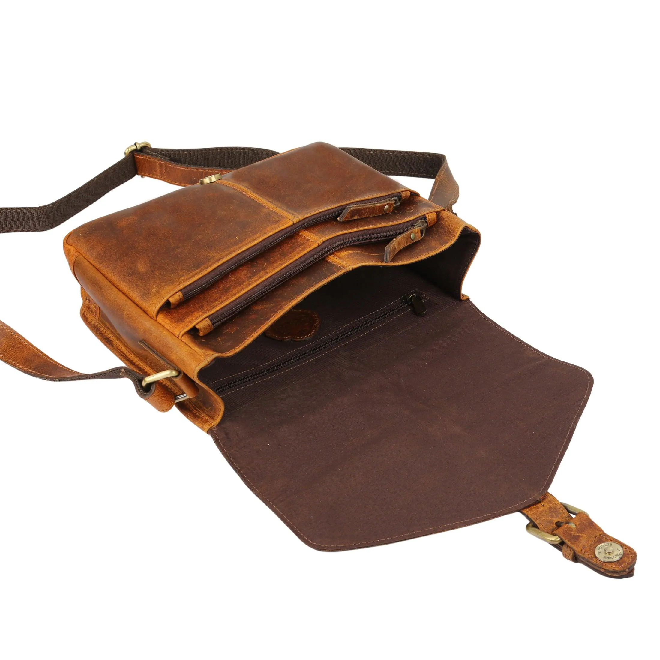 Vintage Genuine Leather Crossbody Bag for women 10 inch purse tote ladies bags satchel travel tote shoulder bag