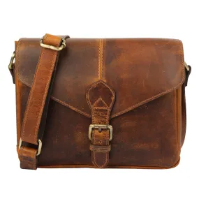 Vintage Genuine Leather Crossbody Bag for women 10 inch purse tote ladies bags satchel travel tote shoulder bag