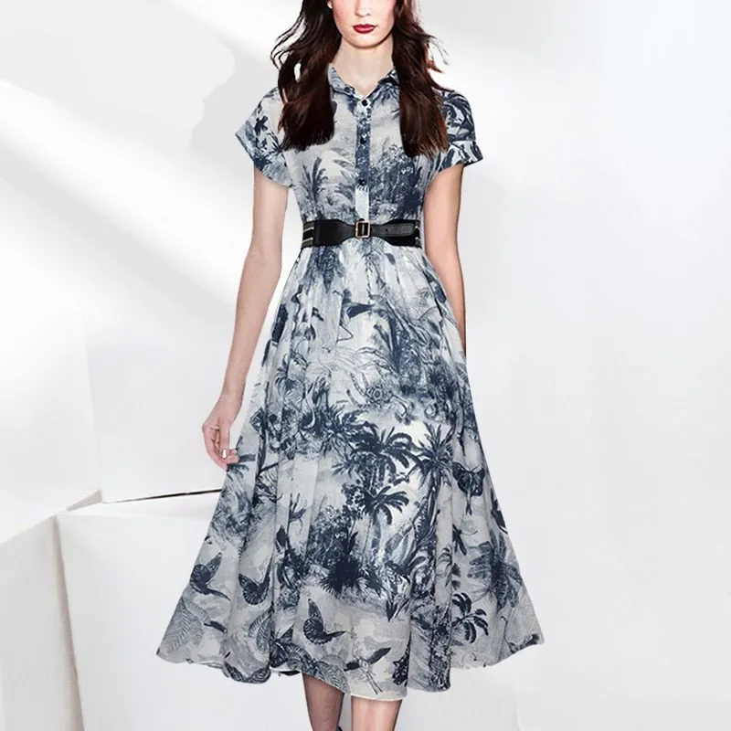 Women Vintage Elegant Casual Fashion Dress